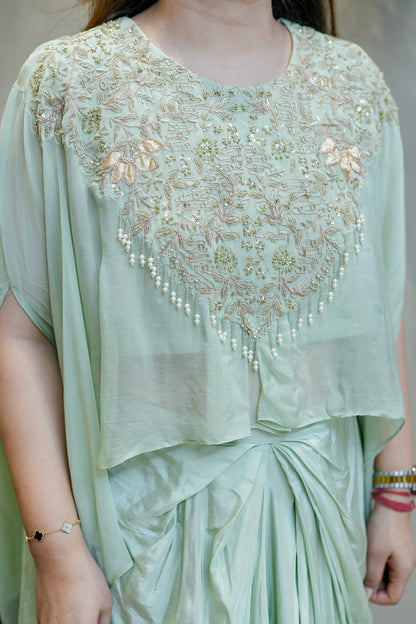 Nirvi Embroidered Three Piece Set