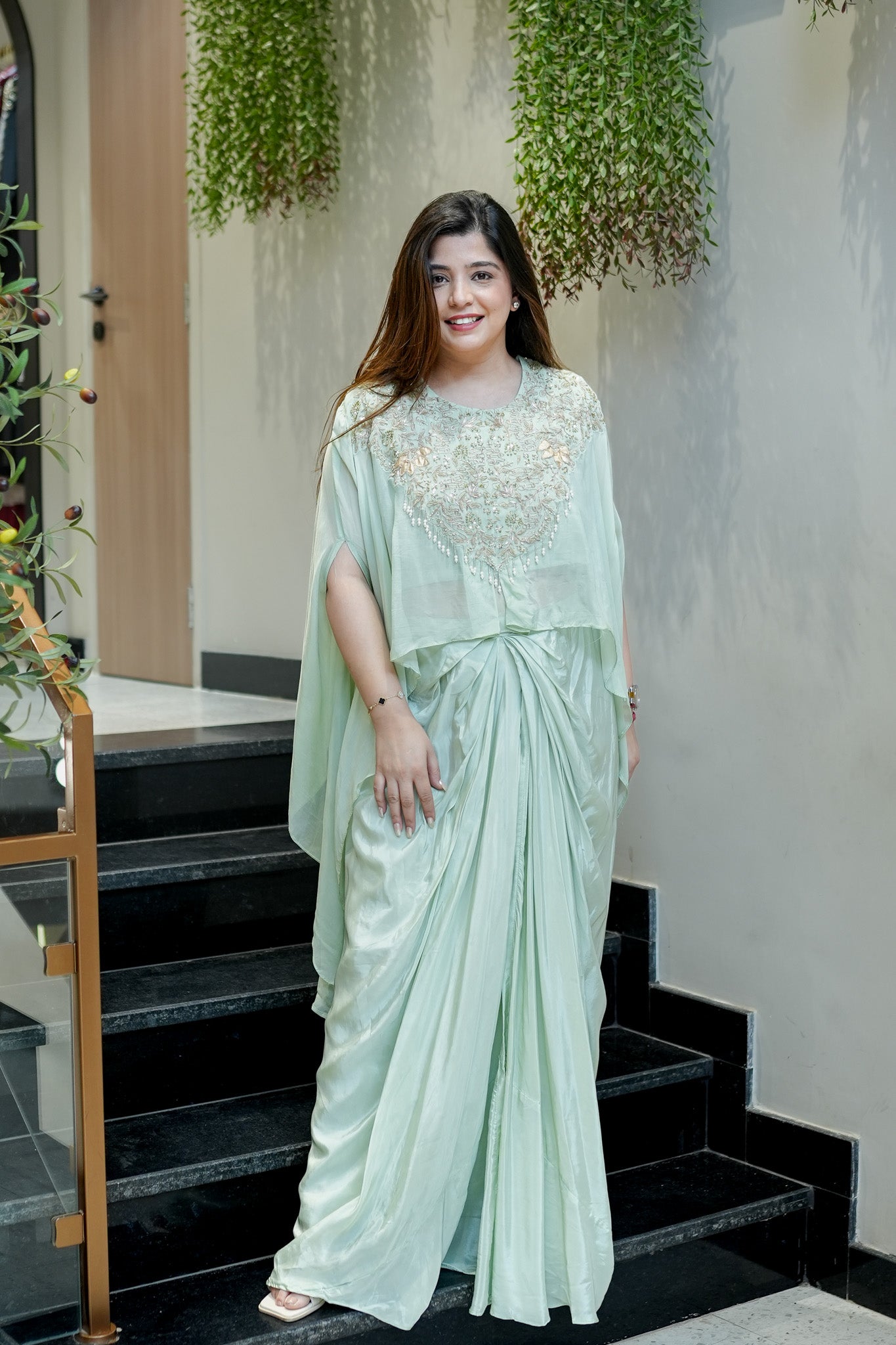 Nirvi Embroidered Three Piece Set
