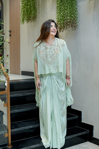 Nirvi Embroidered Three Piece Set