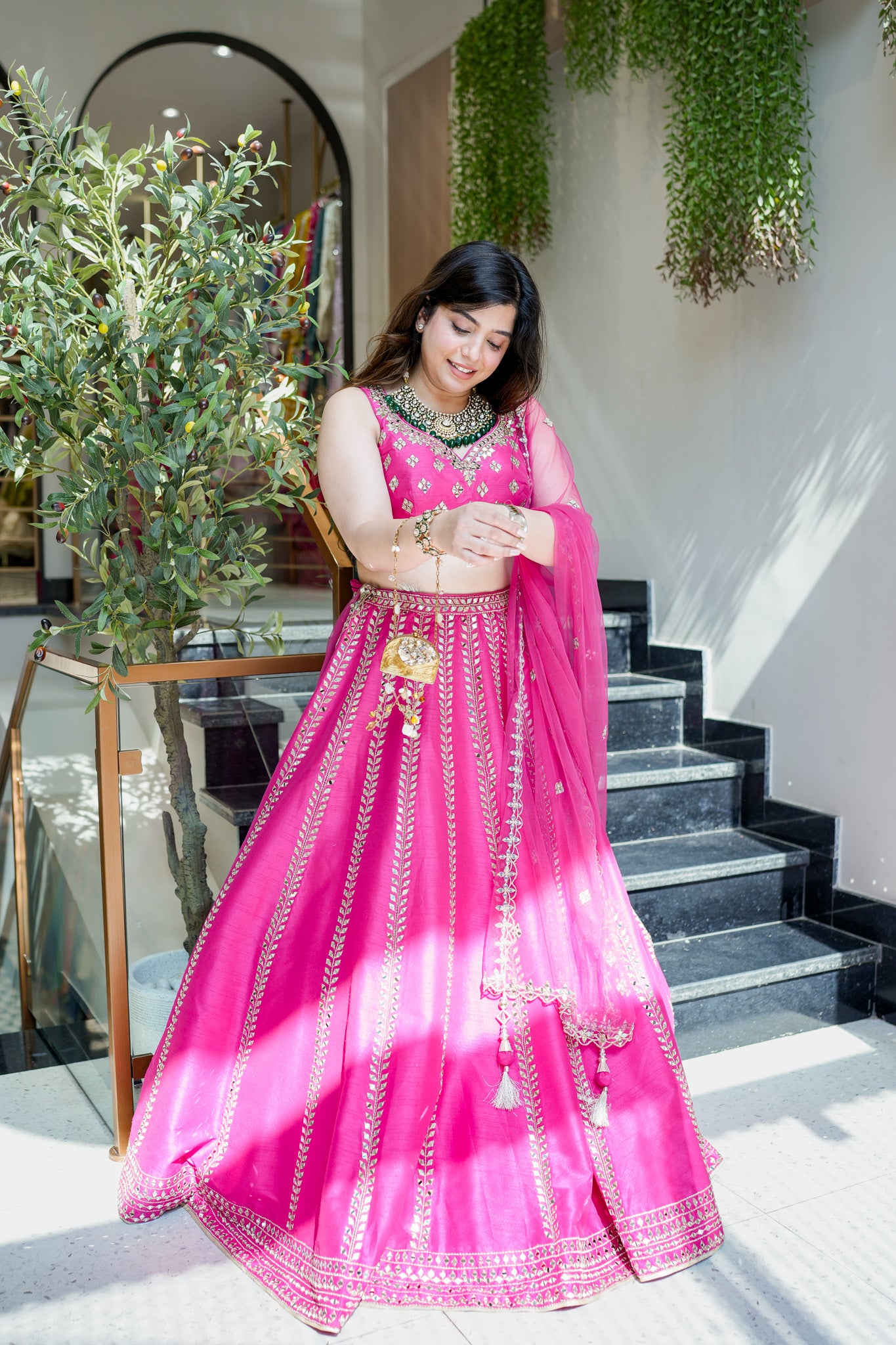 Maavi Mirror Detailing Lehenga