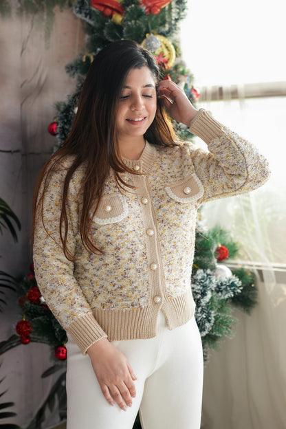 Dora Woollen Sweater With Golden Button