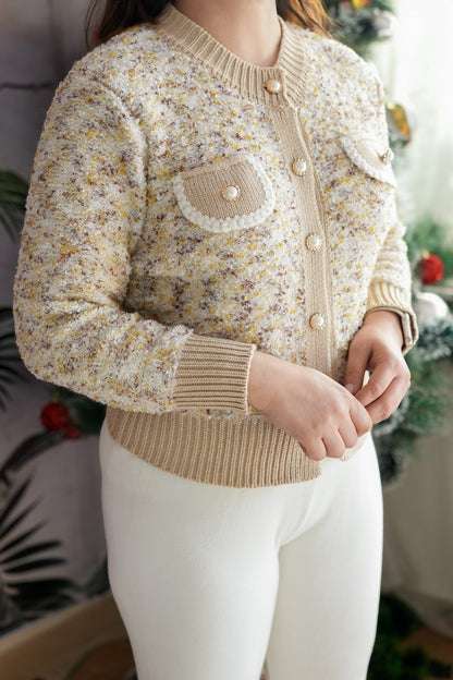 Dora Woollen Sweater With Golden Button