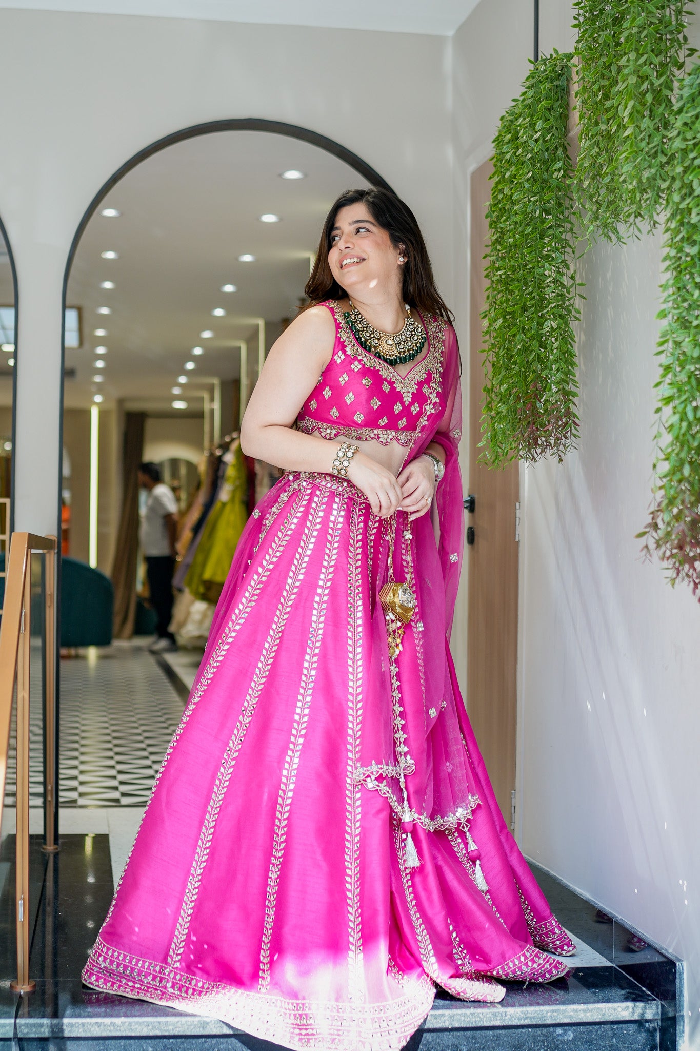 Maavi Mirror Detailing Lehenga