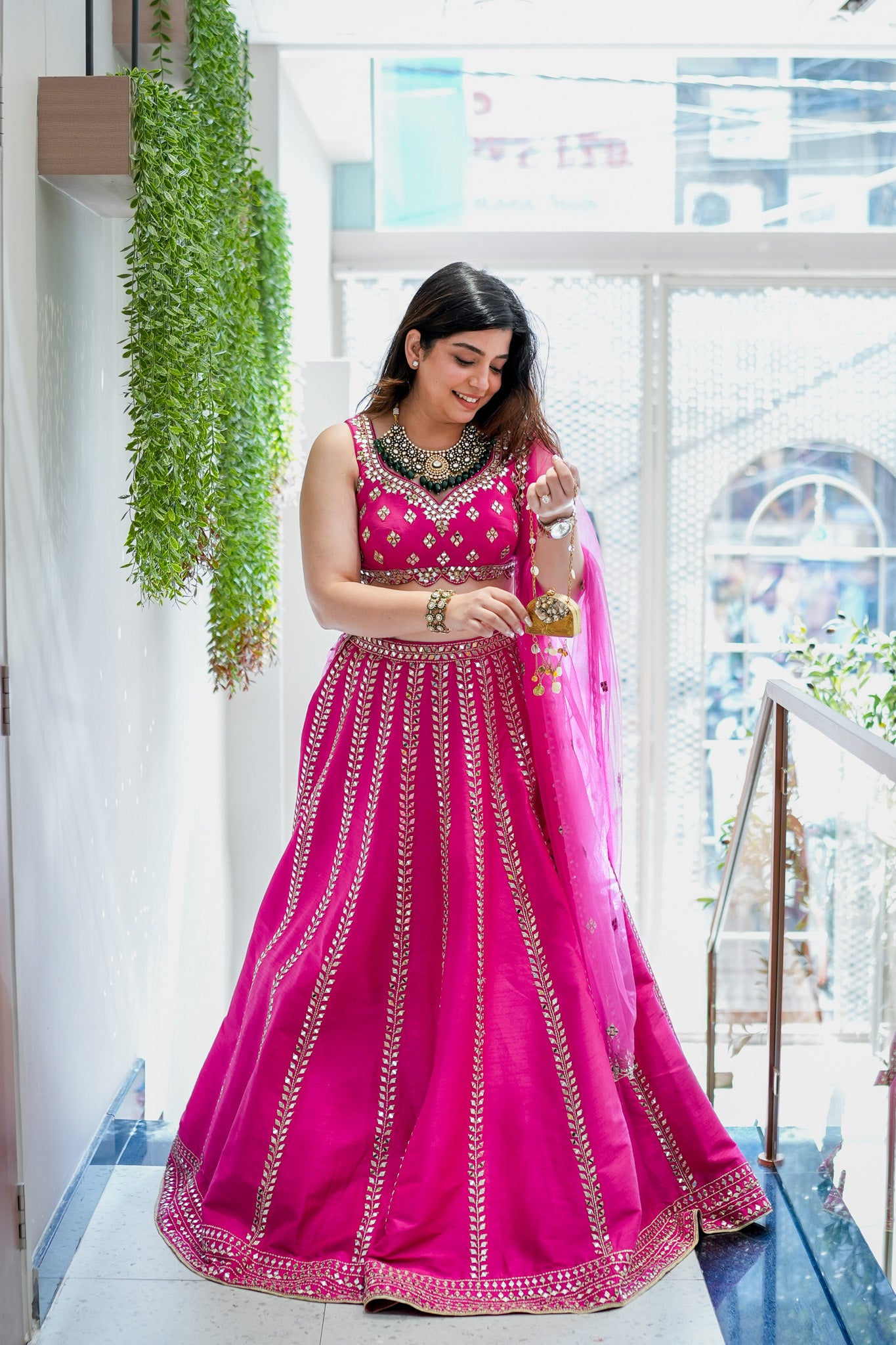 Maavi Mirror Detailing Lehenga