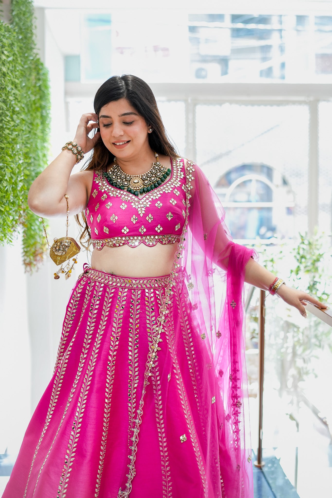 Maavi Mirror Detailing Lehenga