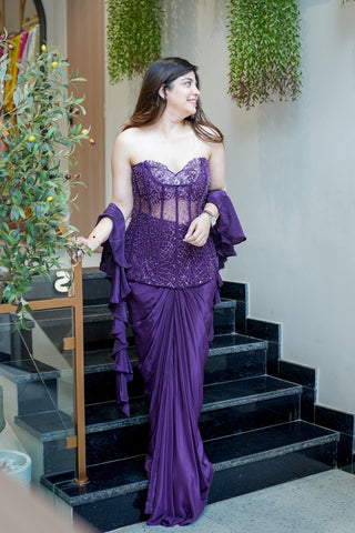 Fiza Embroidered Indowestern Outfit
