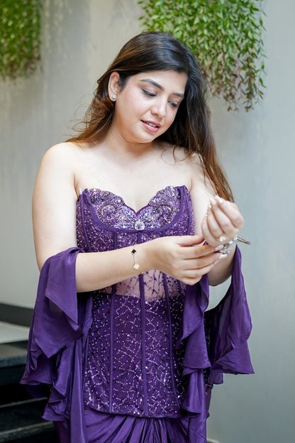 Fiza Embroidered Indowestern Outfit