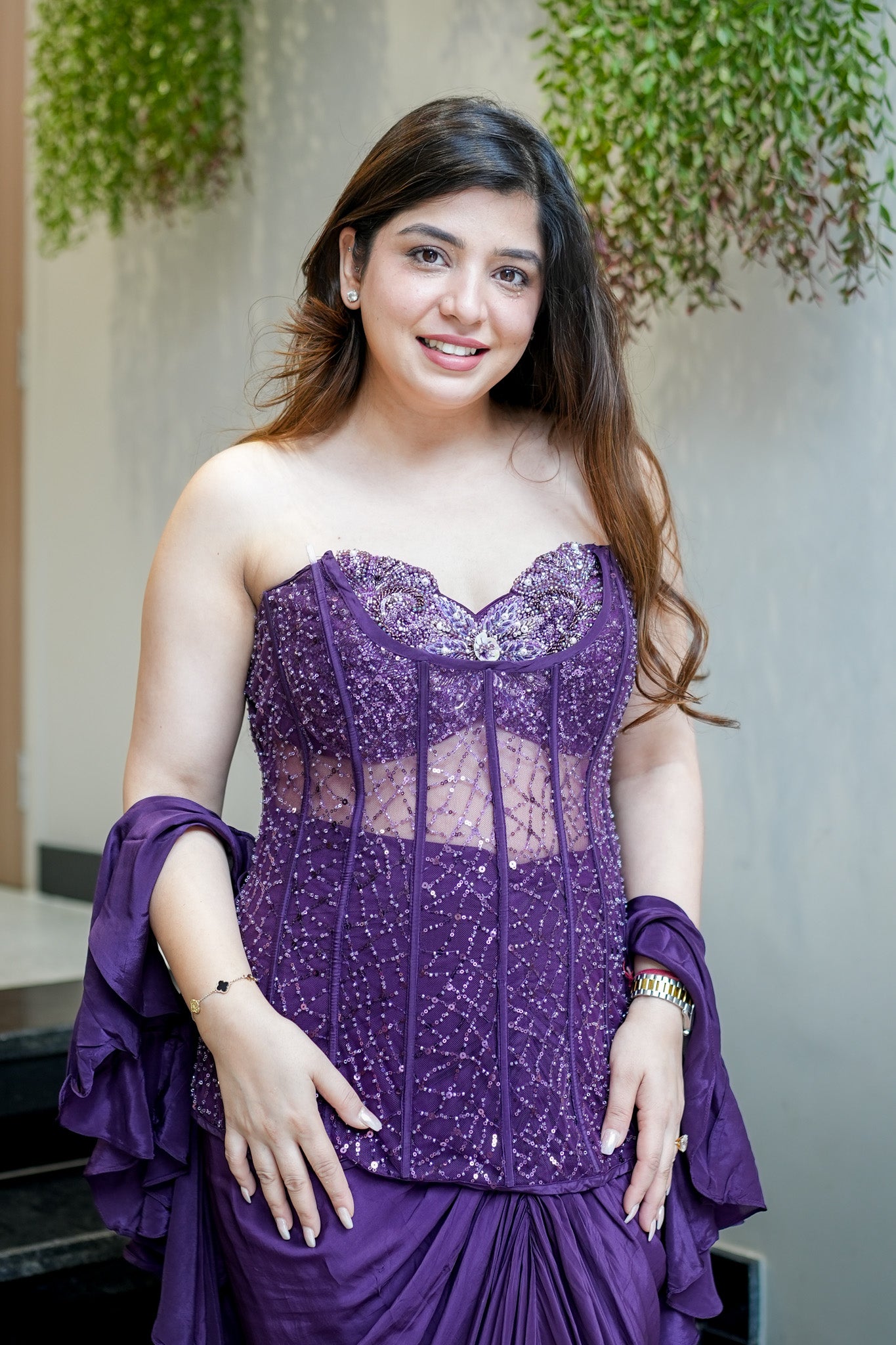 Fiza Embroidered Indowestern Outfit