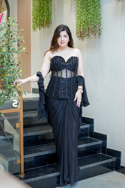 Fiza Embroidered Indowestern Outfit