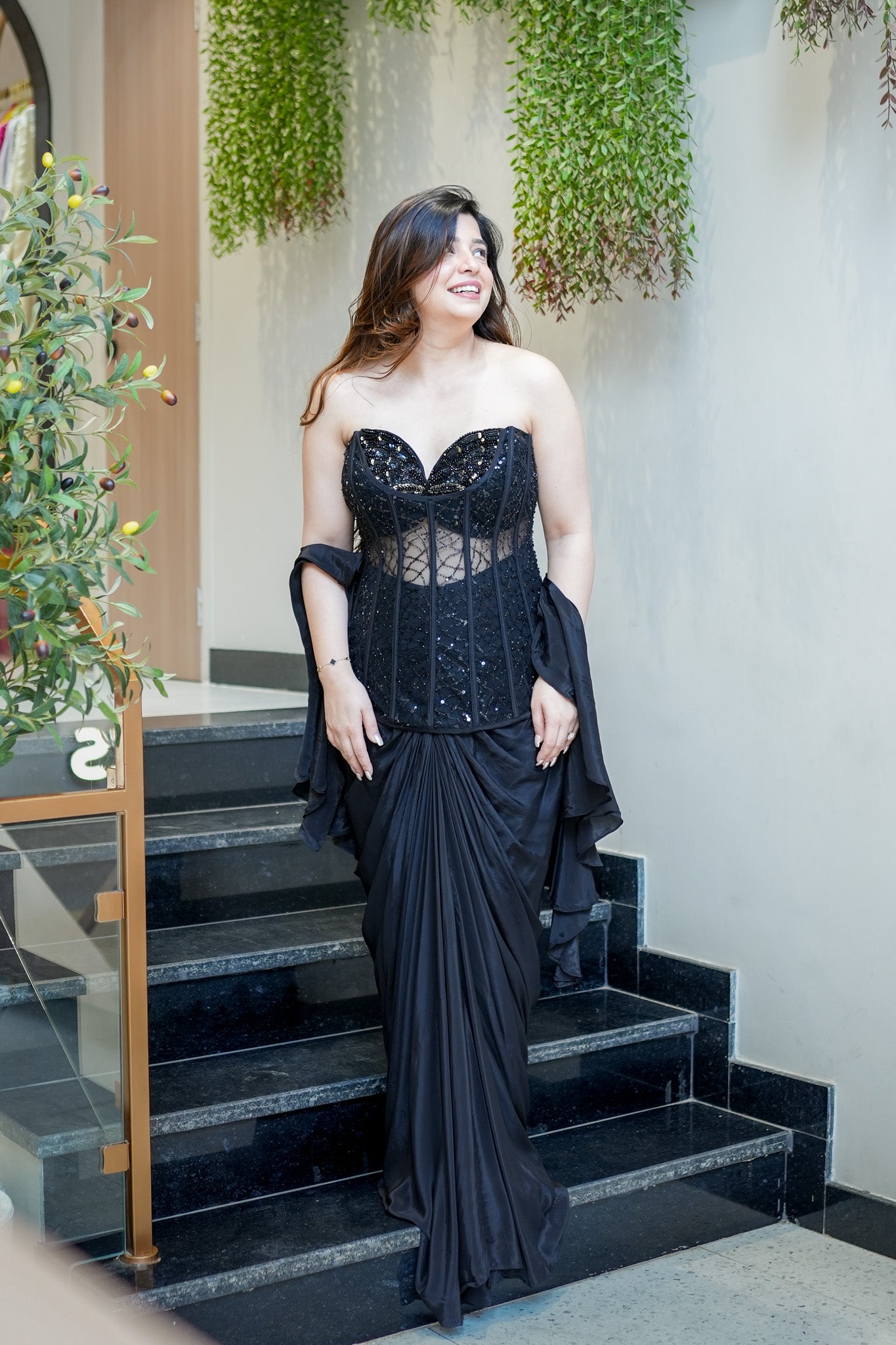Fiza Embroidered Indowestern Outfit