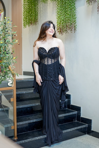 Fiza Embroidered Indowestern Outfit