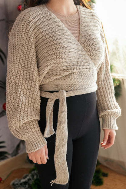 Knitted Wrap Around Top