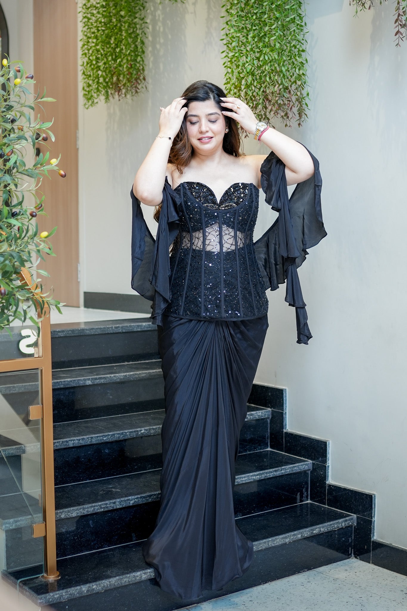 Fiza Embroidered Indowestern Outfit