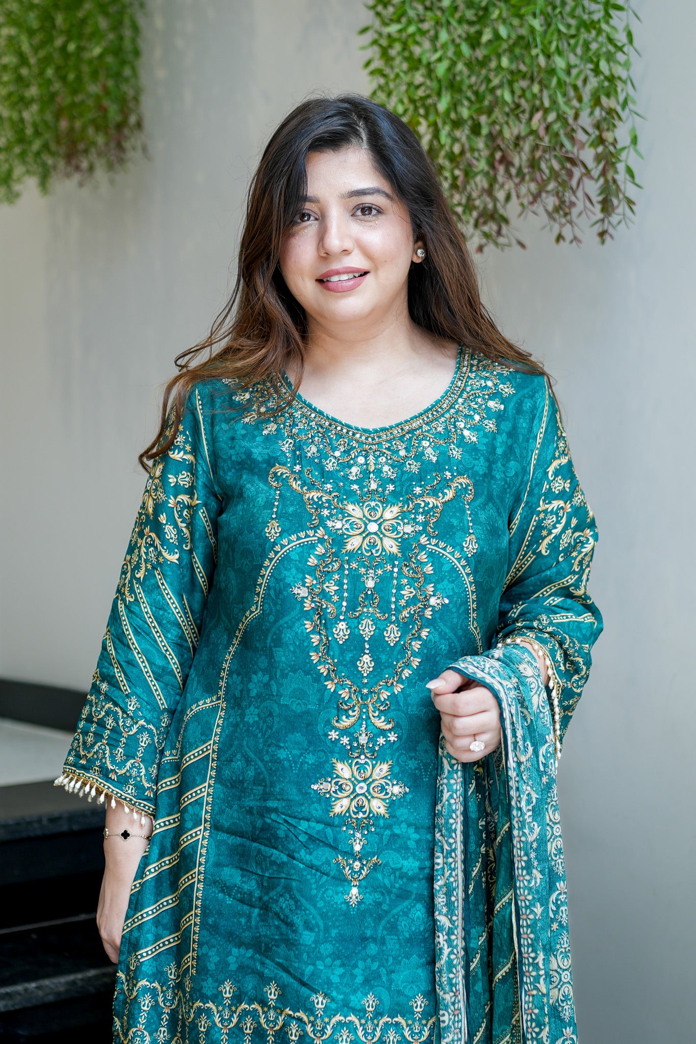Vira Green Digital Print Sharara Set