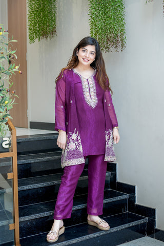 Divira Embroidered Co ord Set