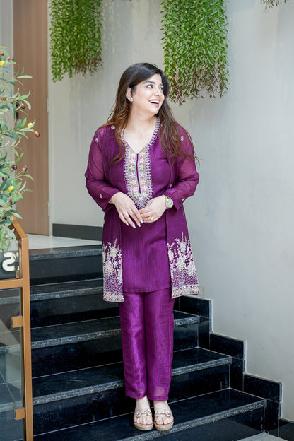 Divira Embroidered Co ord Set