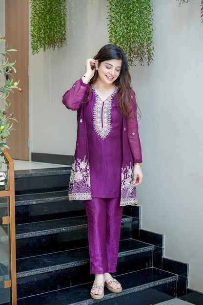 Divira Embroidered Co ord Set