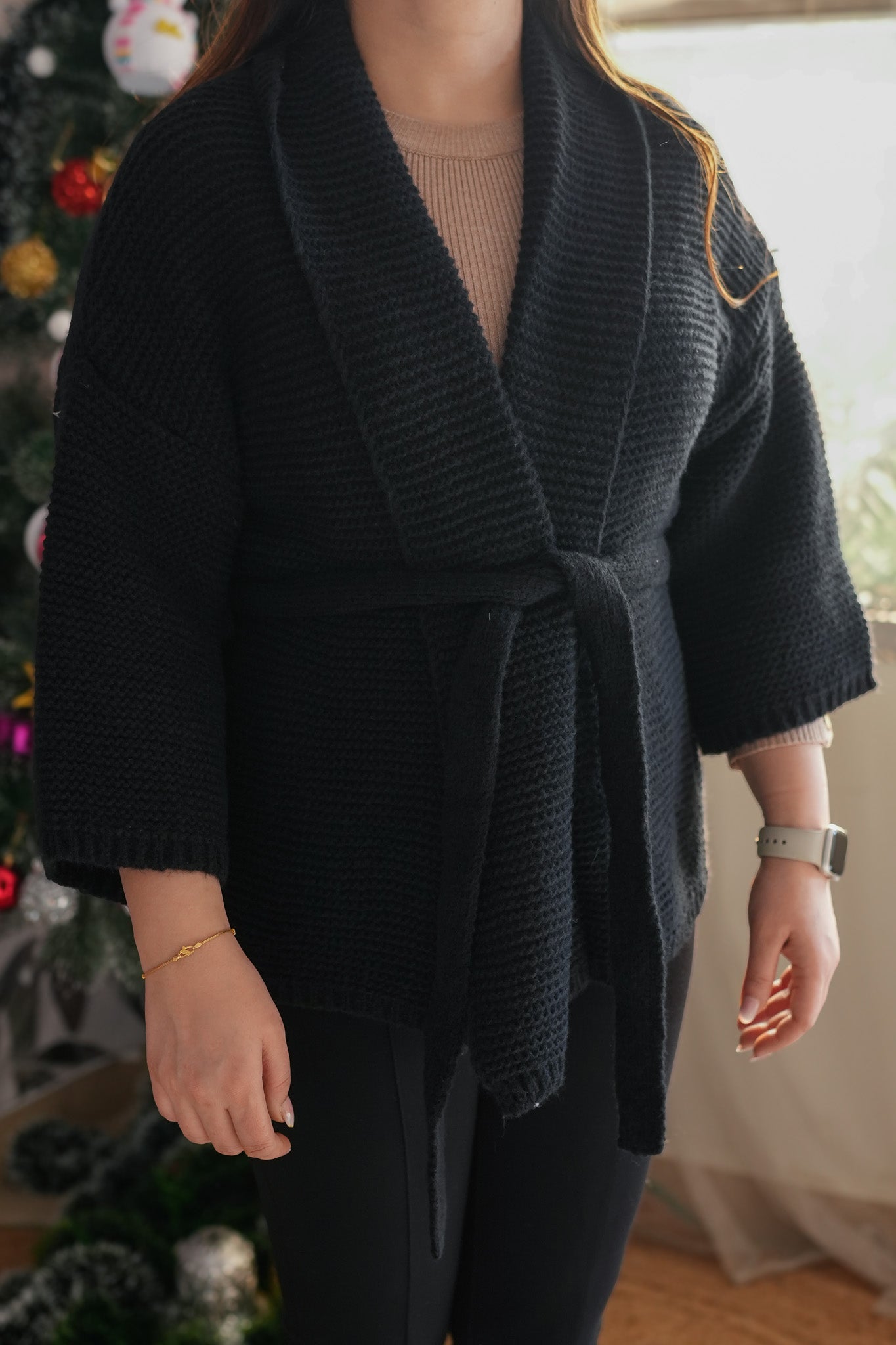 Champel Woollen Cardigan With Belt