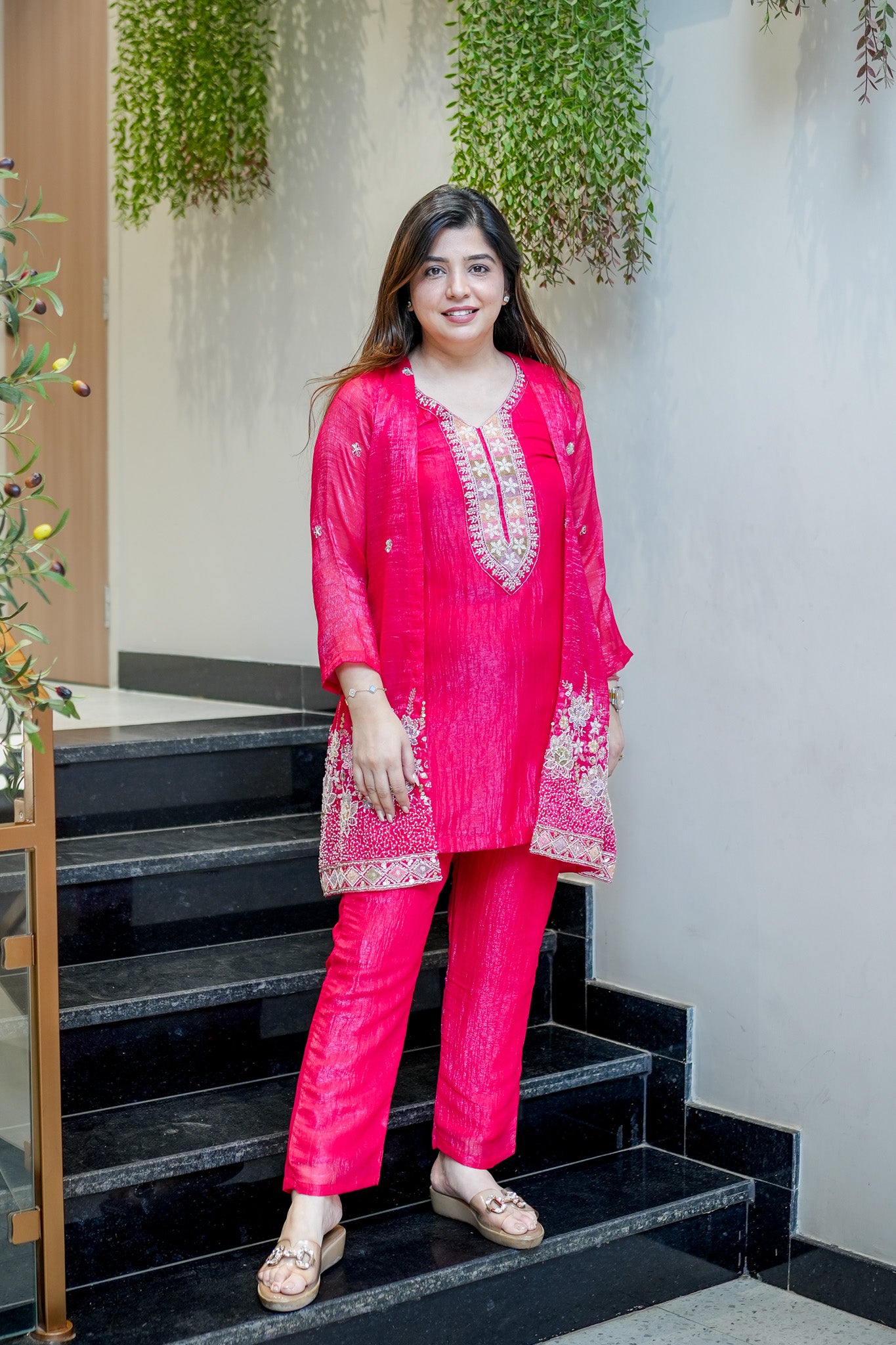 Divira Embroidered Co ord Set