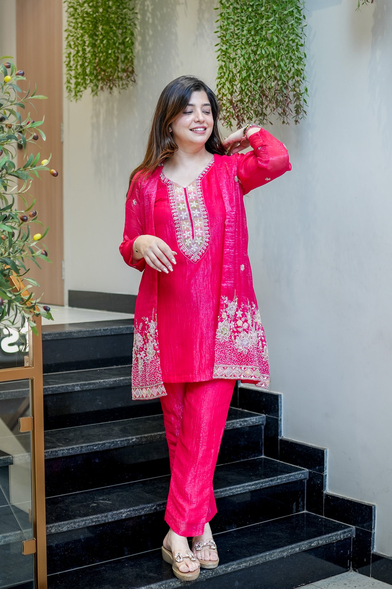 Divira Embroidered Co ord Set