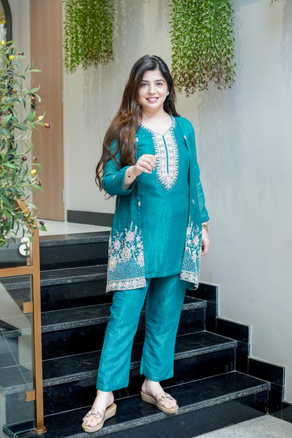 Divira Embroidered Co ord Set
