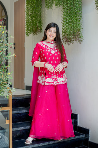Raahat Hand Embroidered Garara Set