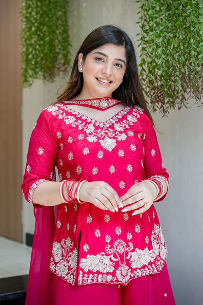 Raahat Hand Embroidered Garara Set