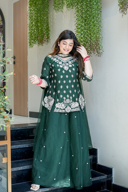 Raahat Hand Embroidered Garara Set