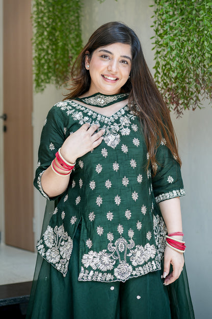 Raahat Hand Embroidered Garara Set