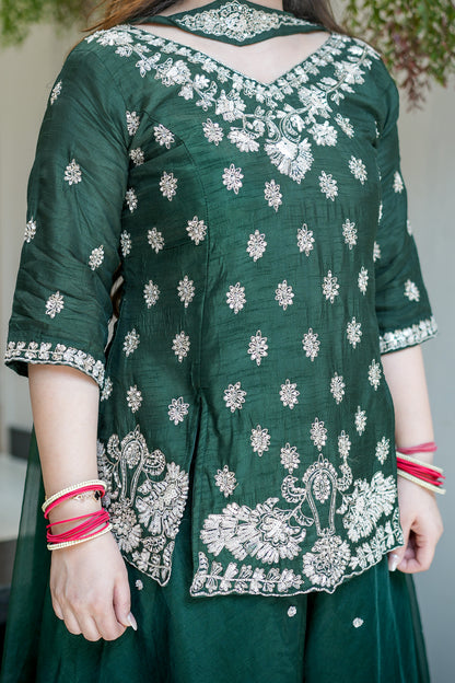 Raahat Hand Embroidered Garara Set