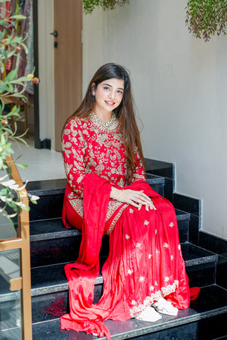 Raabta Hand Embroidered Sharara Set