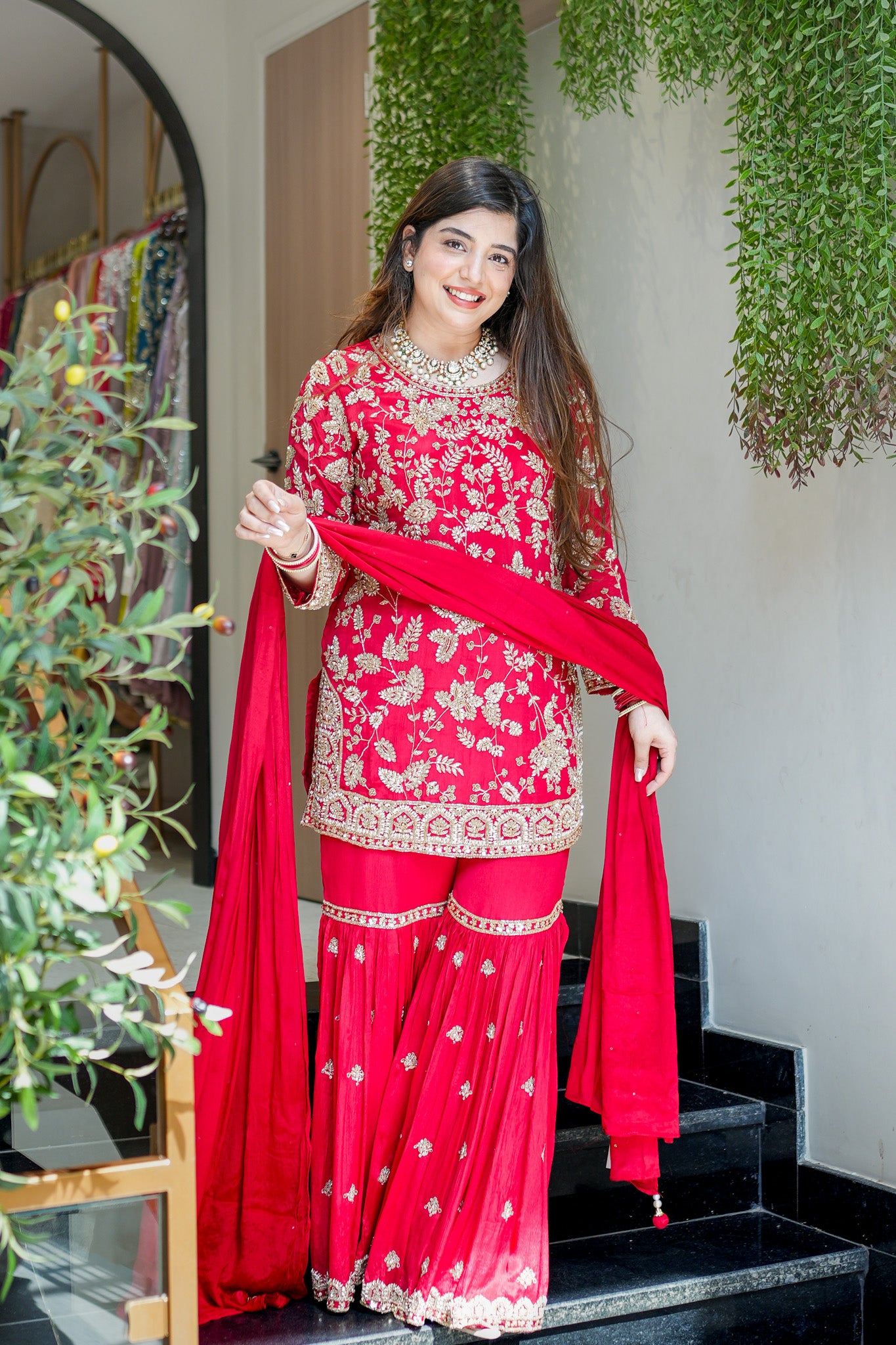 Raabta Hand Embroidered Sharara Set