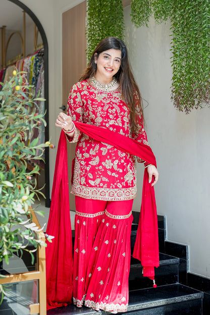 Raabta Hand Embroidered Sharara Set