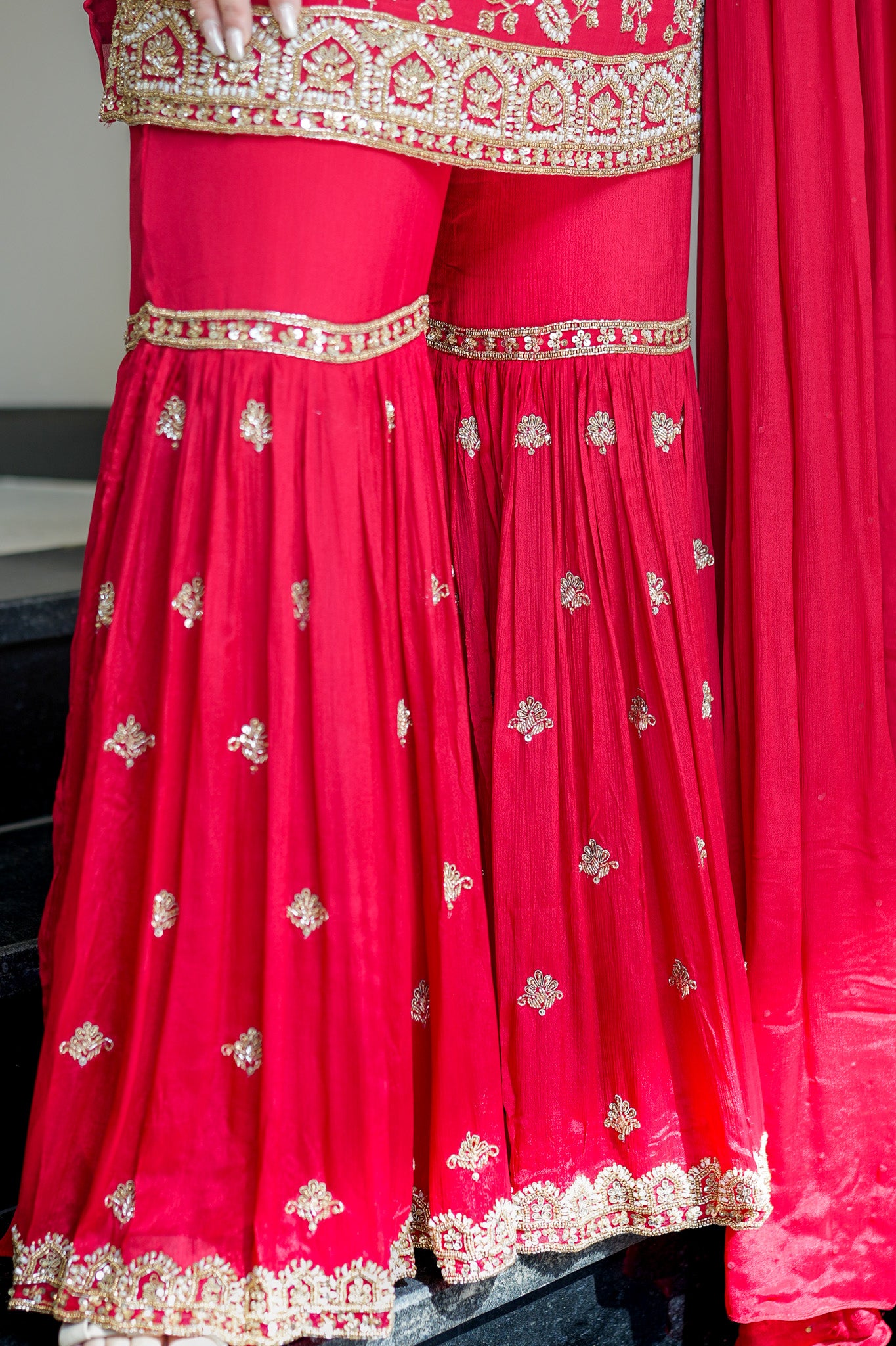 Raabta Hand Embroidered Sharara Set