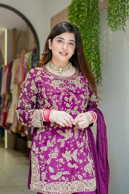 Raabta Hand Embroidered Sharara Set