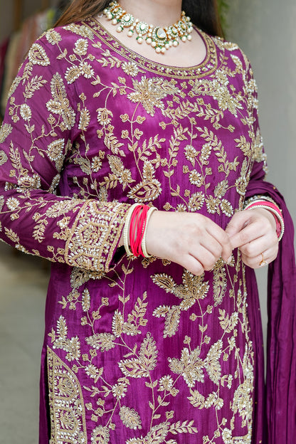 Raabta Hand Embroidered Sharara Set