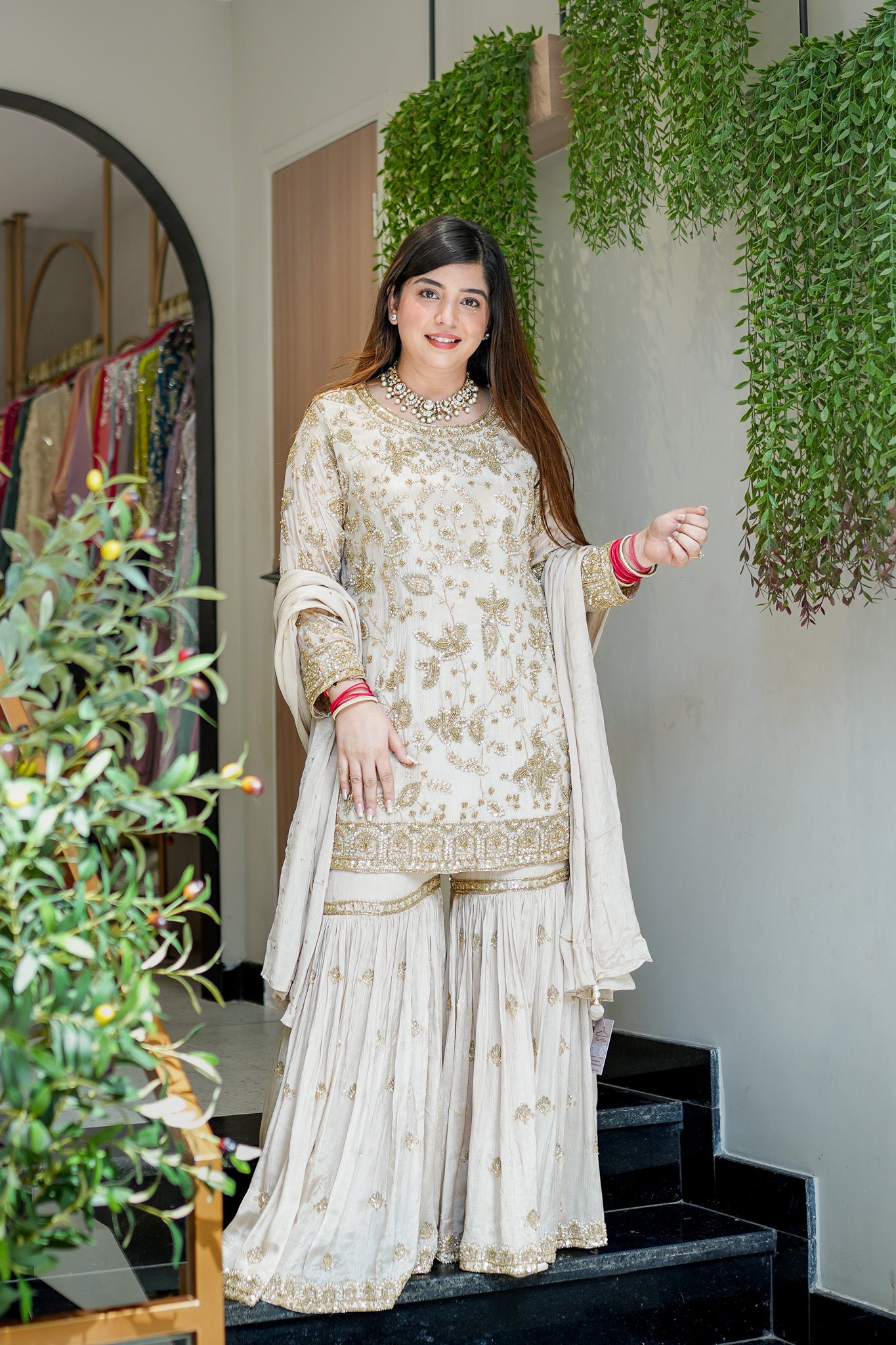 Raabta Hand Embroidered Sharara Set