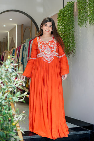 Rinayat Embroidered Maxi Dress