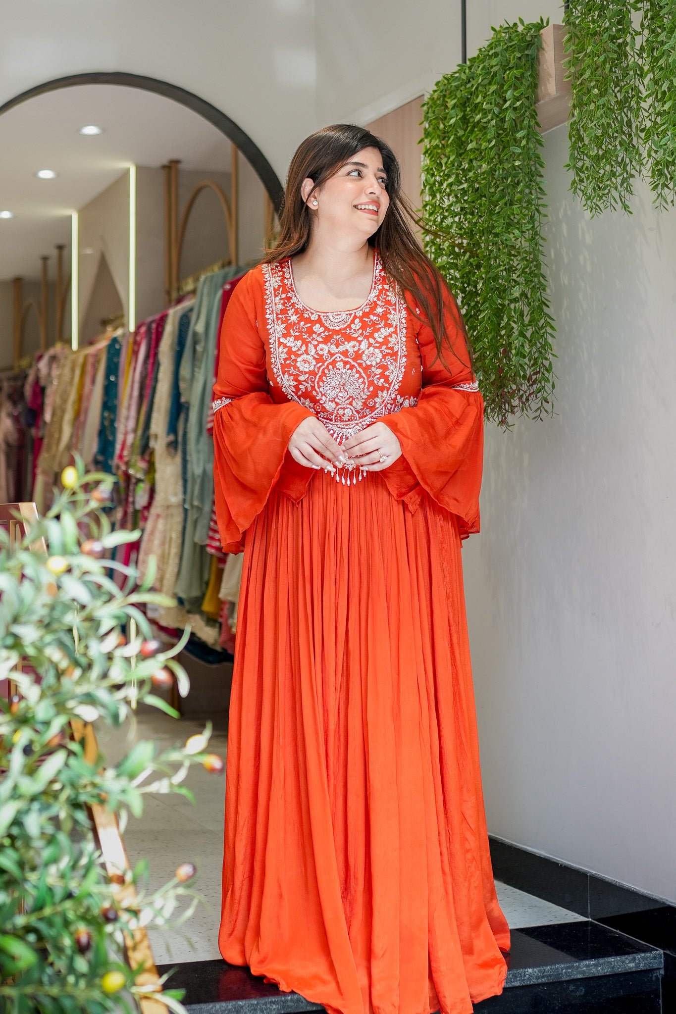 Rinayat Embroidered Maxi Dress