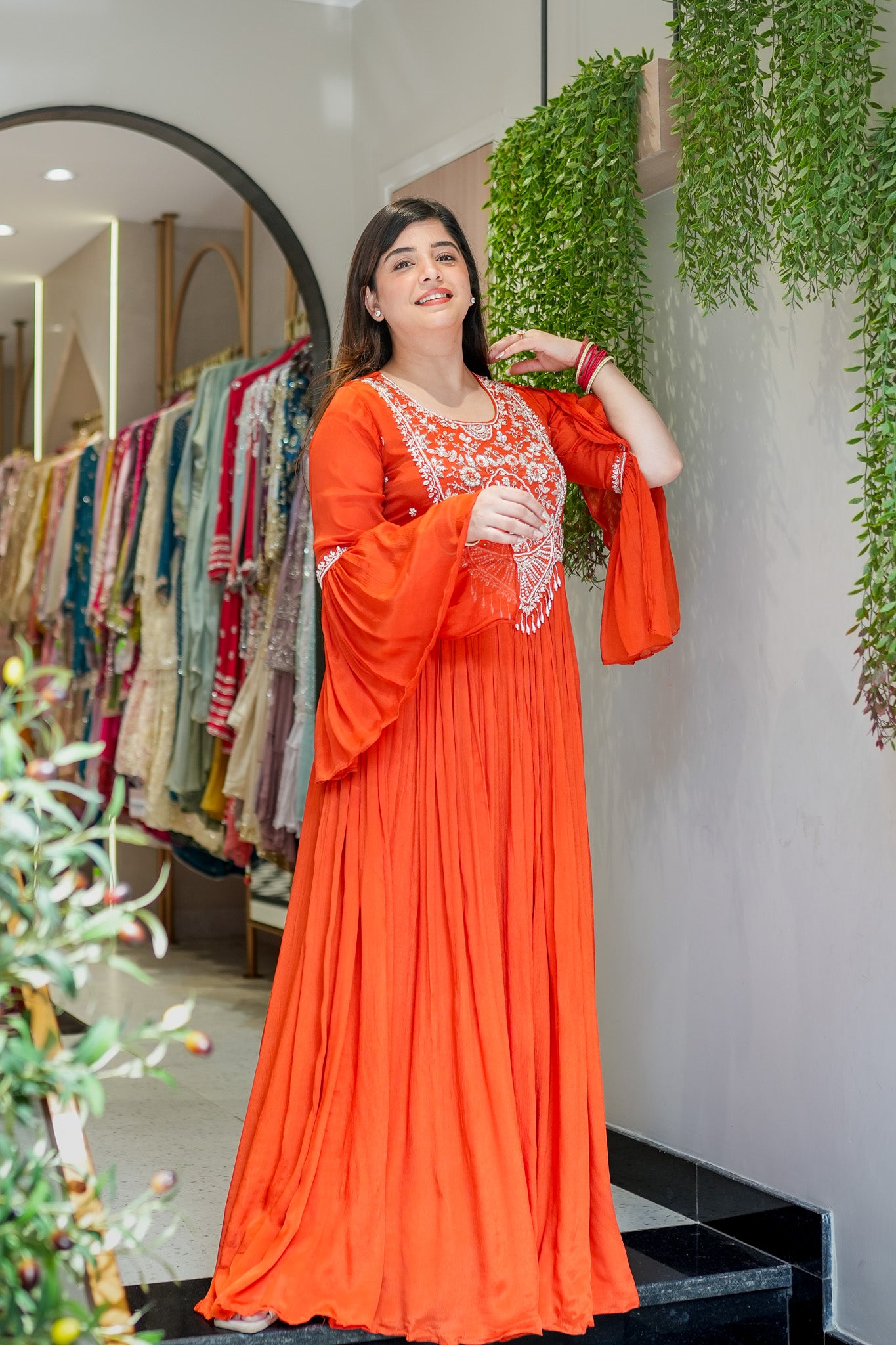 Rinayat Embroidered Maxi Dress