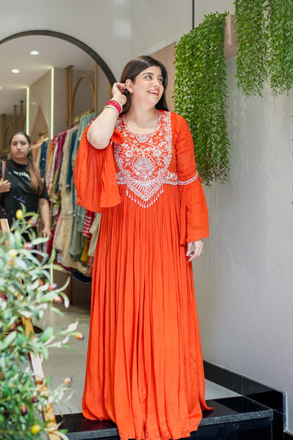 Rinayat Embroidered Maxi Dress