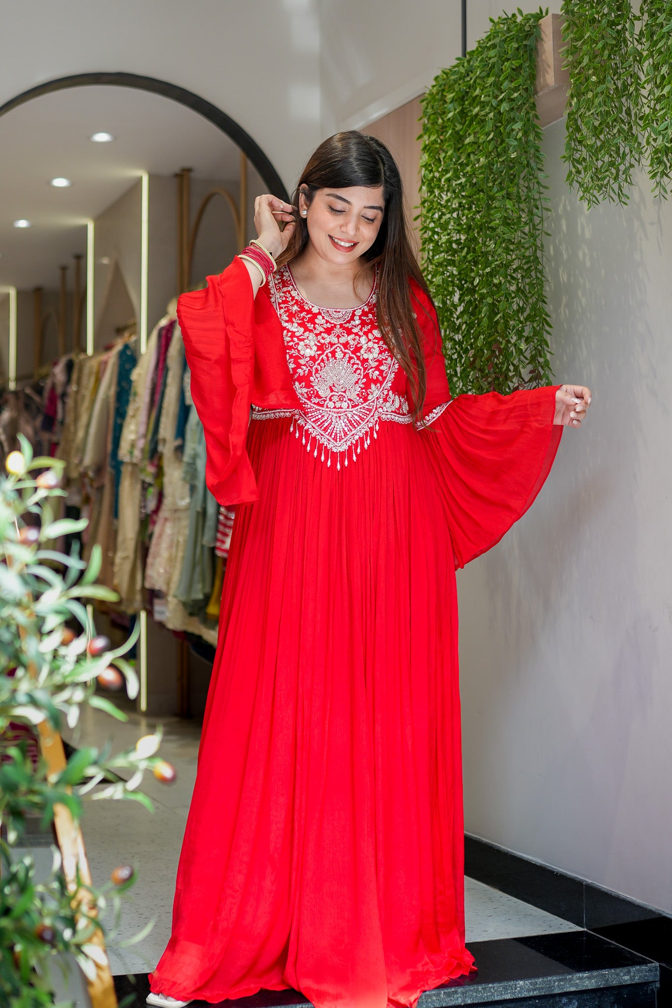 Rinayat Embroidered Maxi Dress