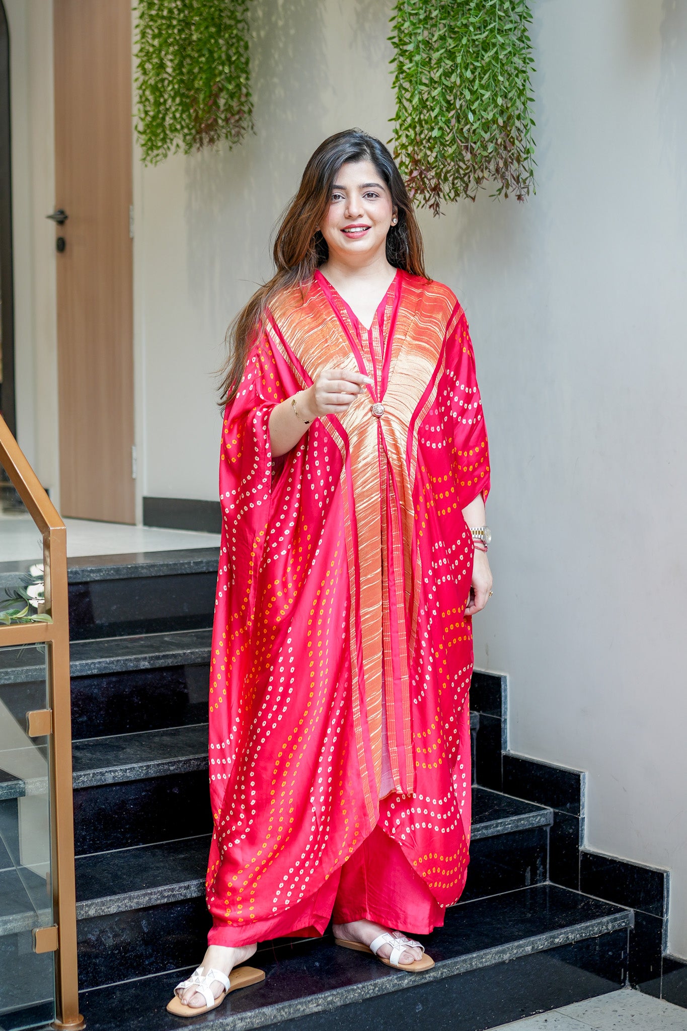 Eira Bandhani Print Co ord Set