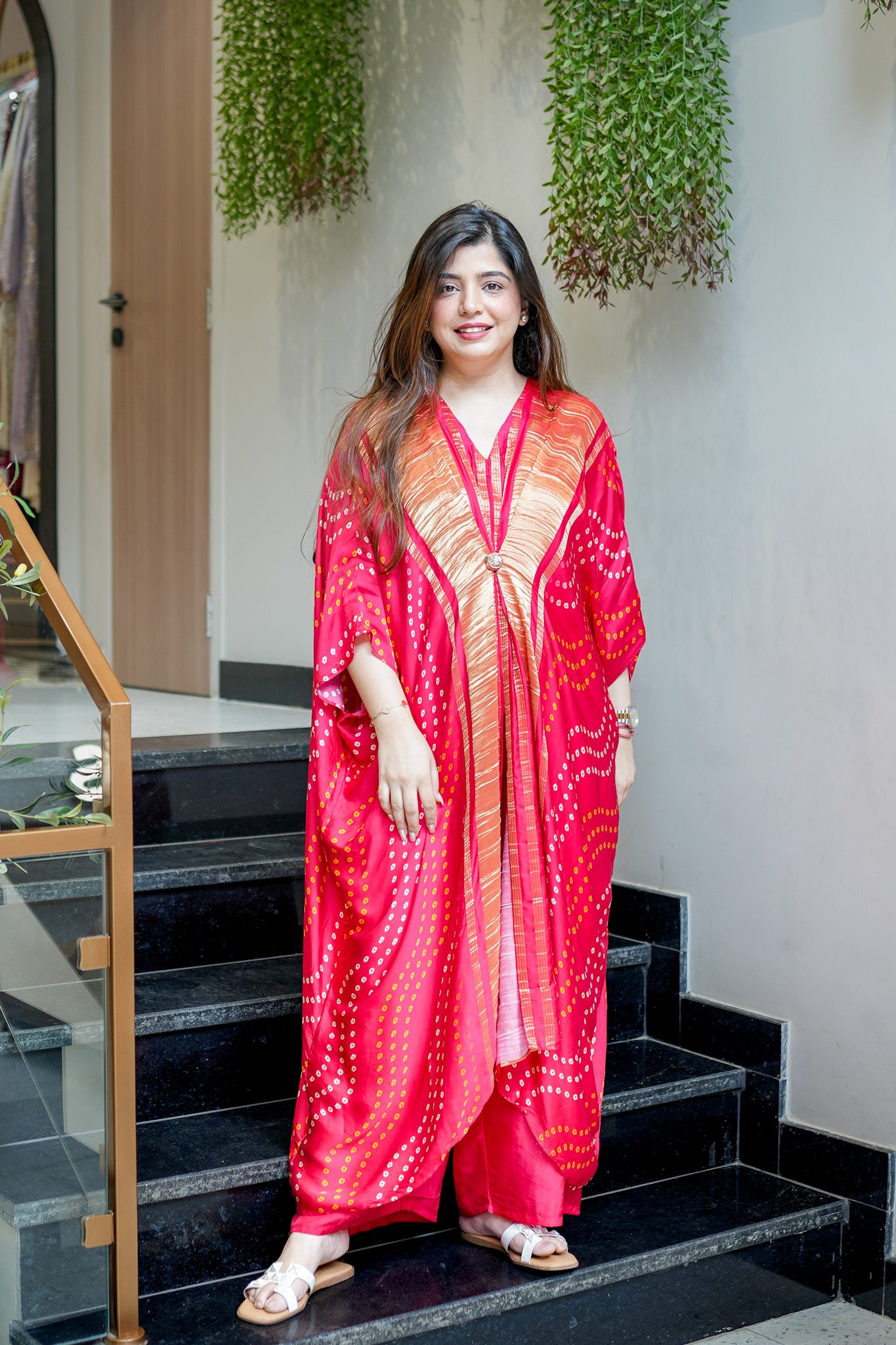 Eira Bandhani Print Co ord Set