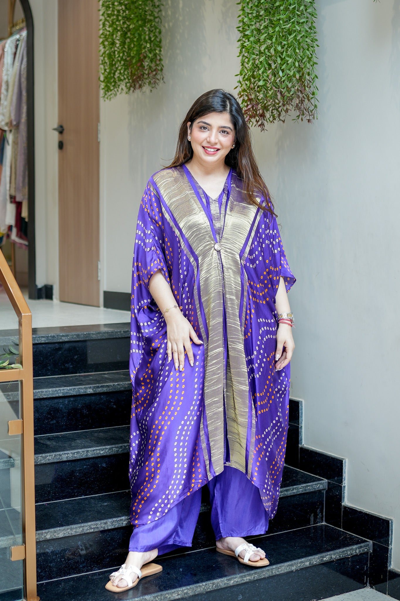 Eira Bandhani Print Co ord Set