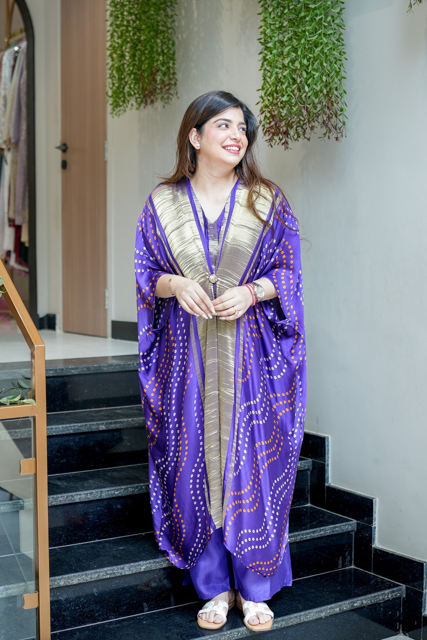 Eira Bandhani Print Co ord Set