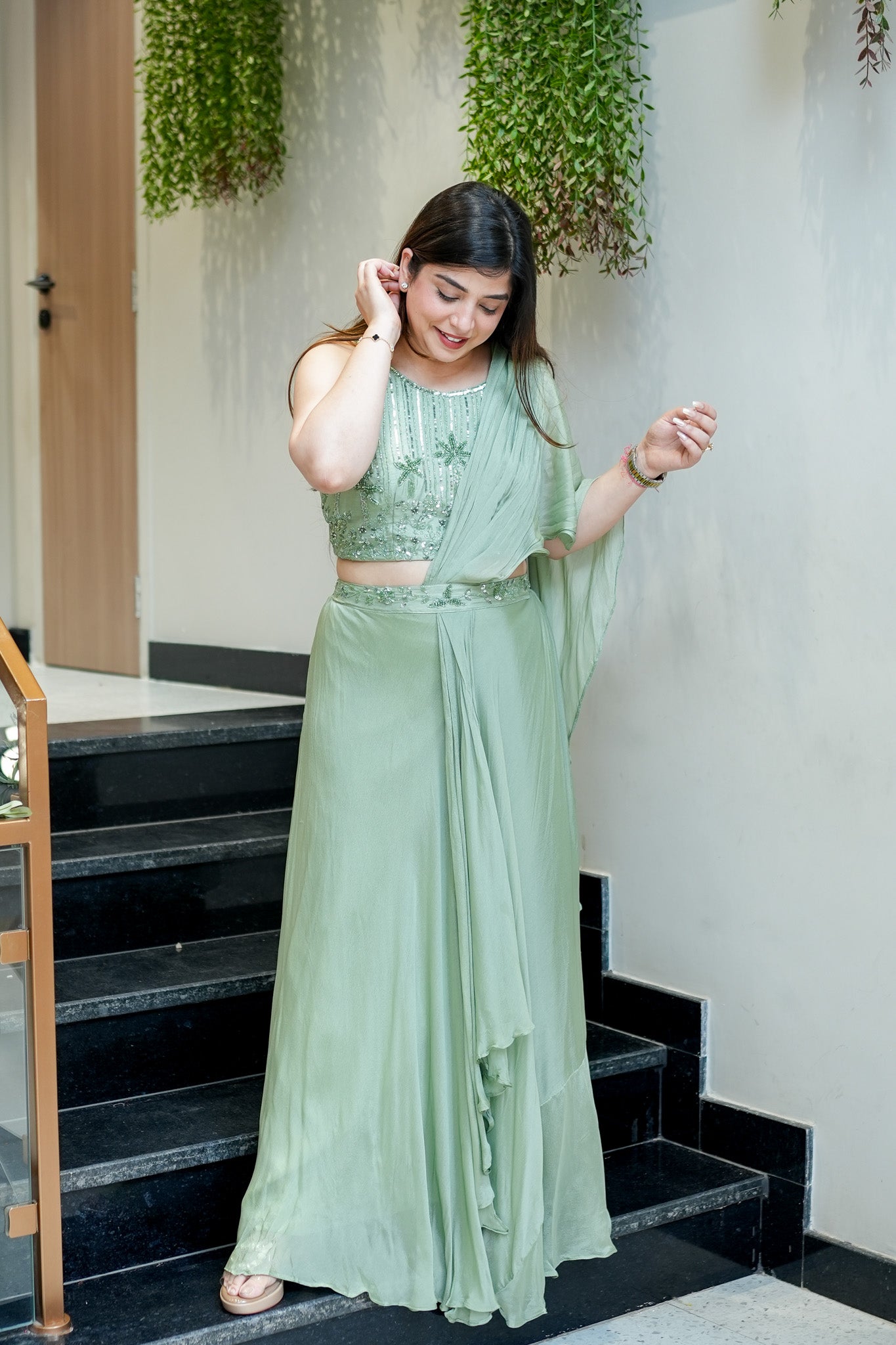 Tanira Embroidered Skirt Set