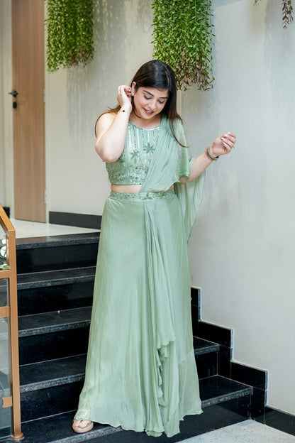 Tanira Embroidered Skirt Set