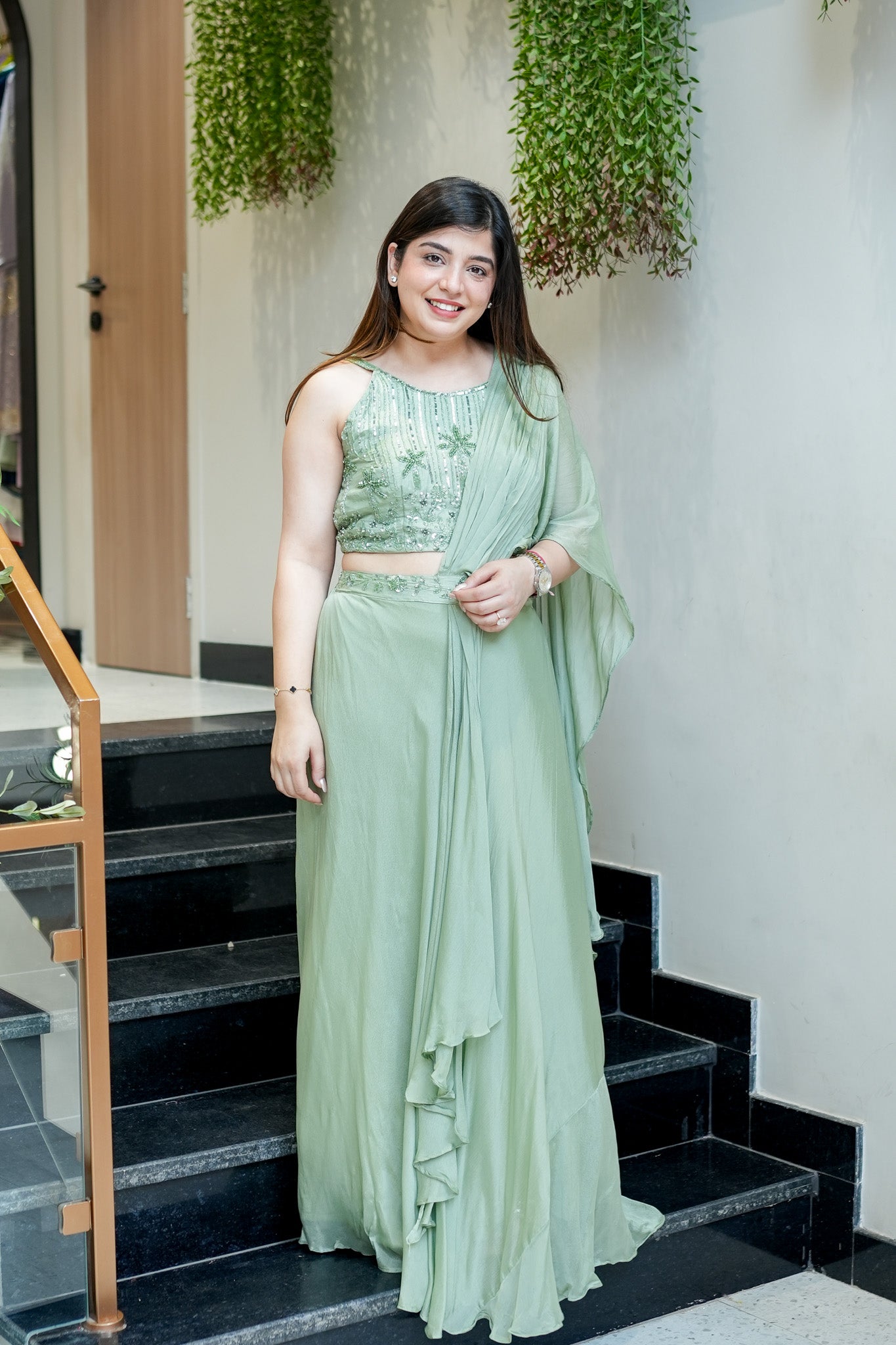 Tanira Embroidered Skirt Set