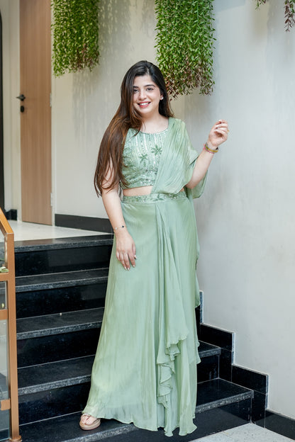 Tanira Embroidered Skirt Set